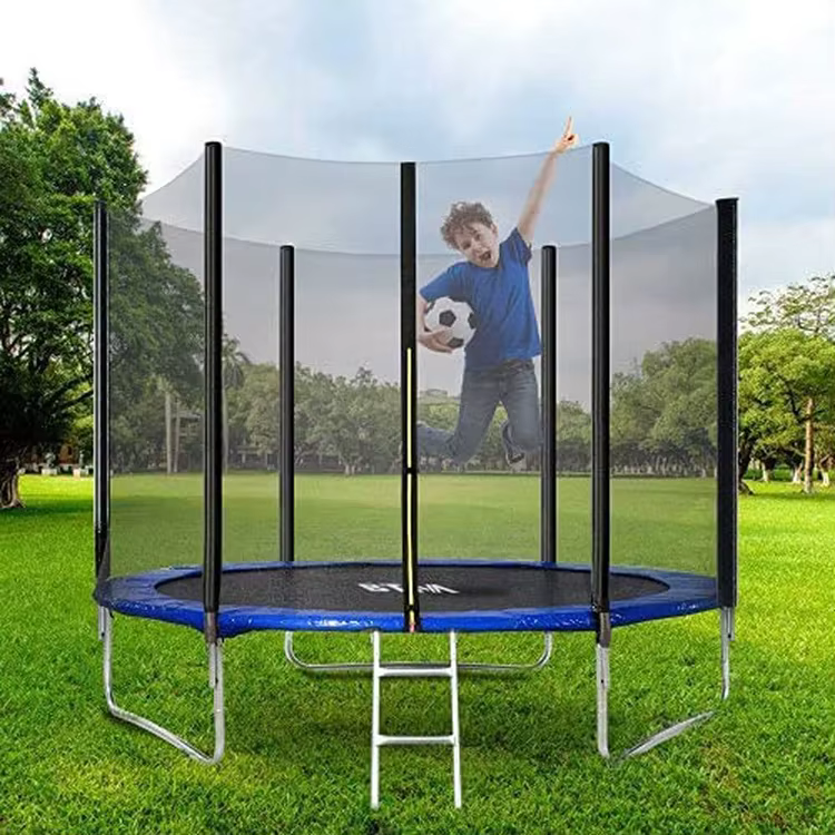 Cheap Price Trampoline Outdoor Fitness Adults and Kids Jumping Toys 14ft Trampoline With Net — image 2