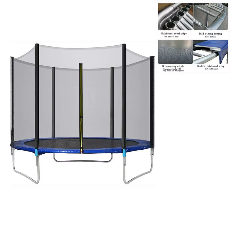 Cheap Price Trampoline Outdoor Fitness Adults and Kids Jumping Toys 14ft Trampoline With Net — image 4