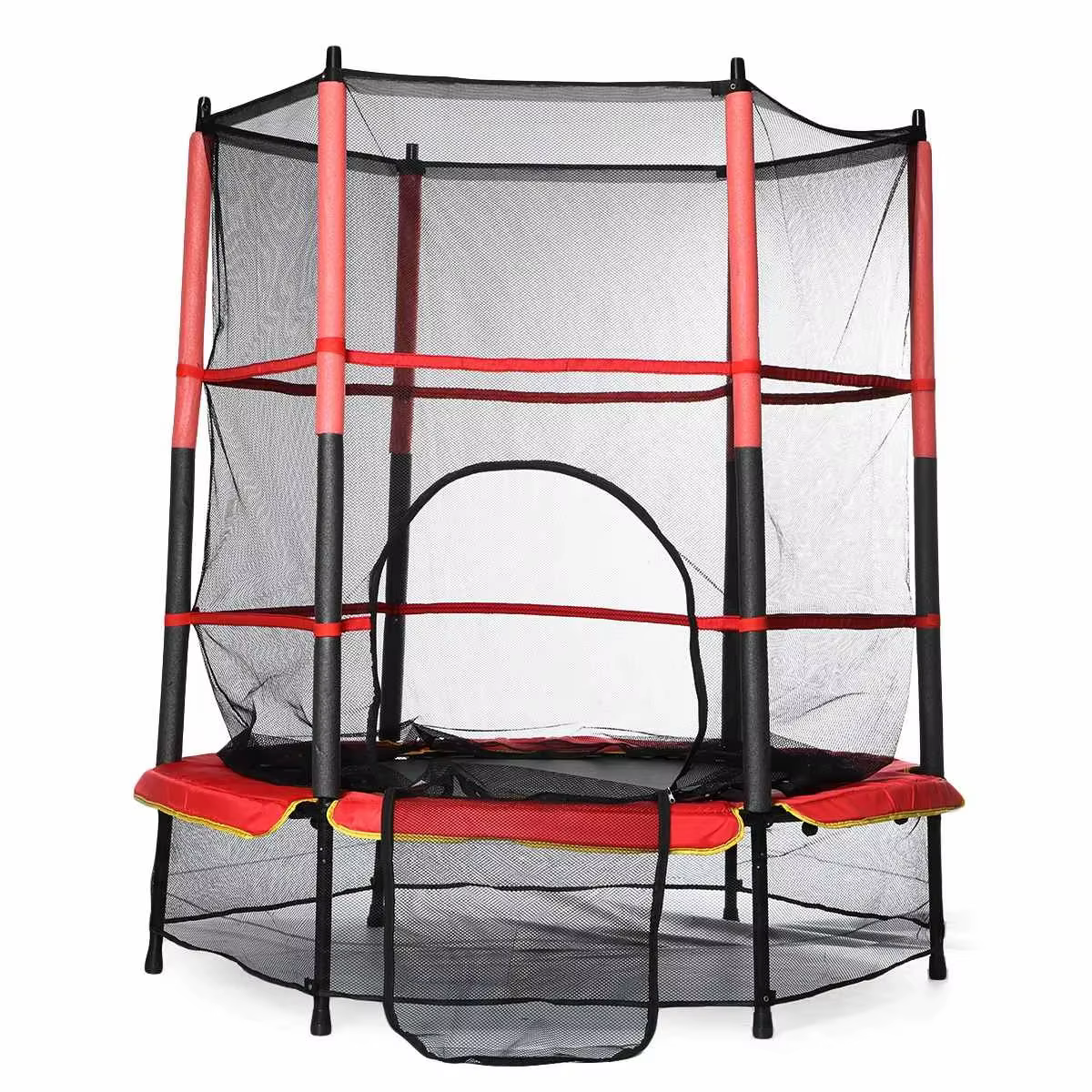 Cheap Children Home Trampoline 55 Inches Colorful Indoor Kids Trampoline With Safety Net — image 6