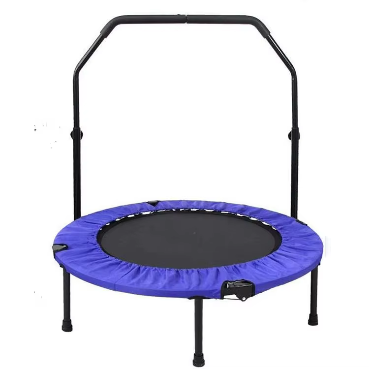 Oem Factory Indoor Trampoline Handle Adjustable Jumping Kids Fitness Trampoline for Children — image 5