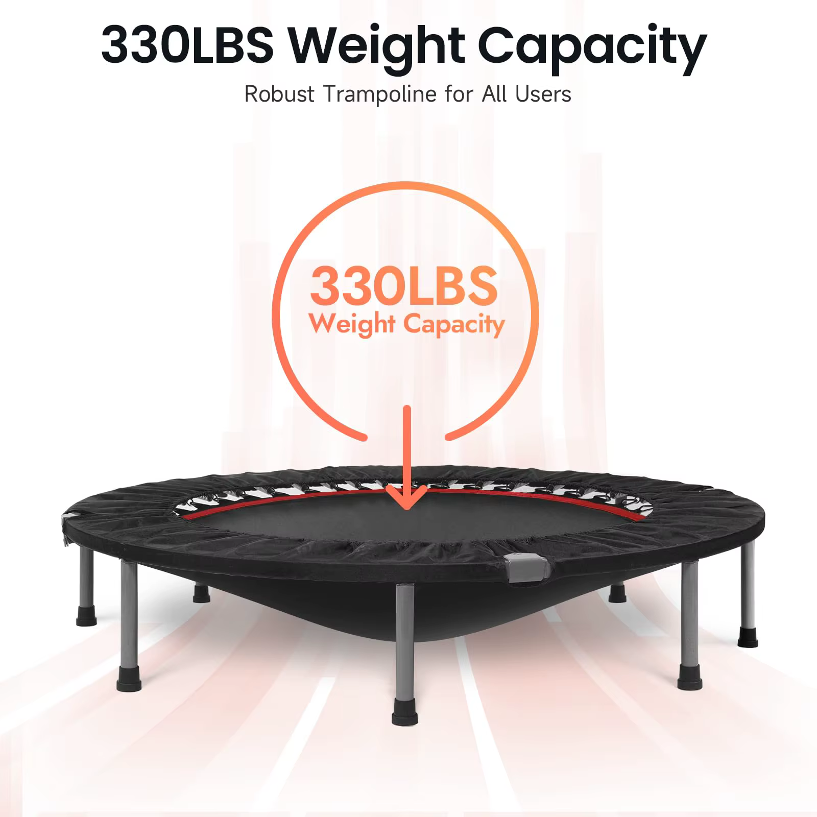 Factory Sales Indoor Mini Round Folding Rebounder Park Fitness Jumping Trampoline — image 6