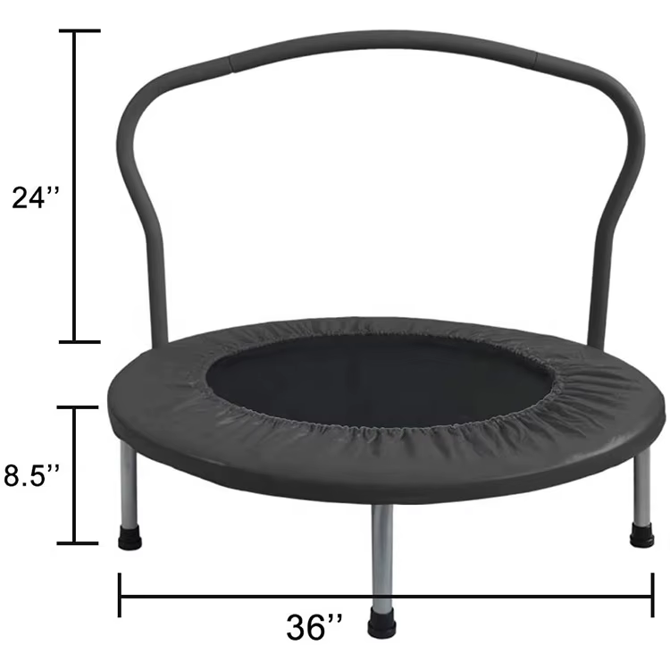 Premium Oem Factory Trampoline Indoor Kids 36 Inch Fitness Mini Trampoline for Ages 2 to 5 Kids — image 3