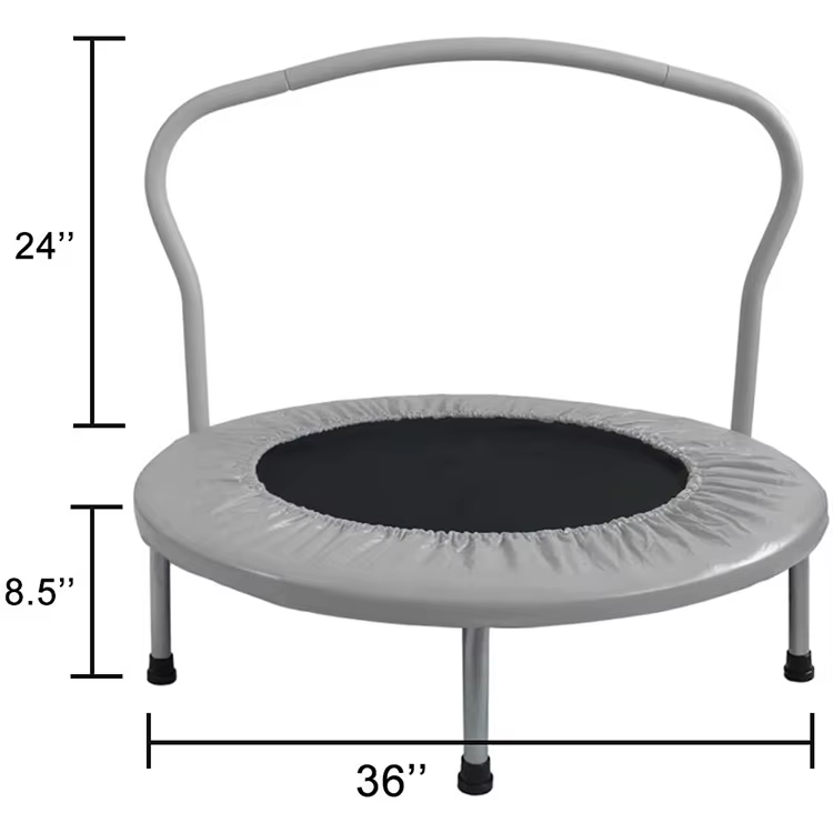 Premium Oem Factory Trampoline Indoor Kids 36 Inch Fitness Mini Trampoline for Ages 2 to 5 Kids — image 4