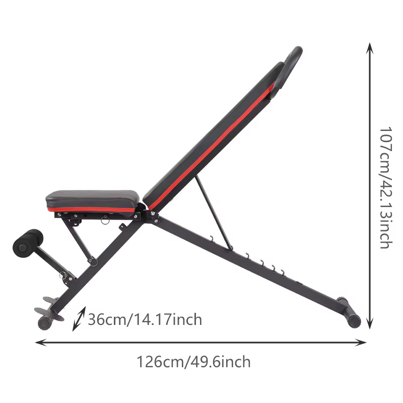 Multi-Function Workout Bench Adjustable Fitness Dumbbell Home Use Workout Foldable Weight Bench — image 2