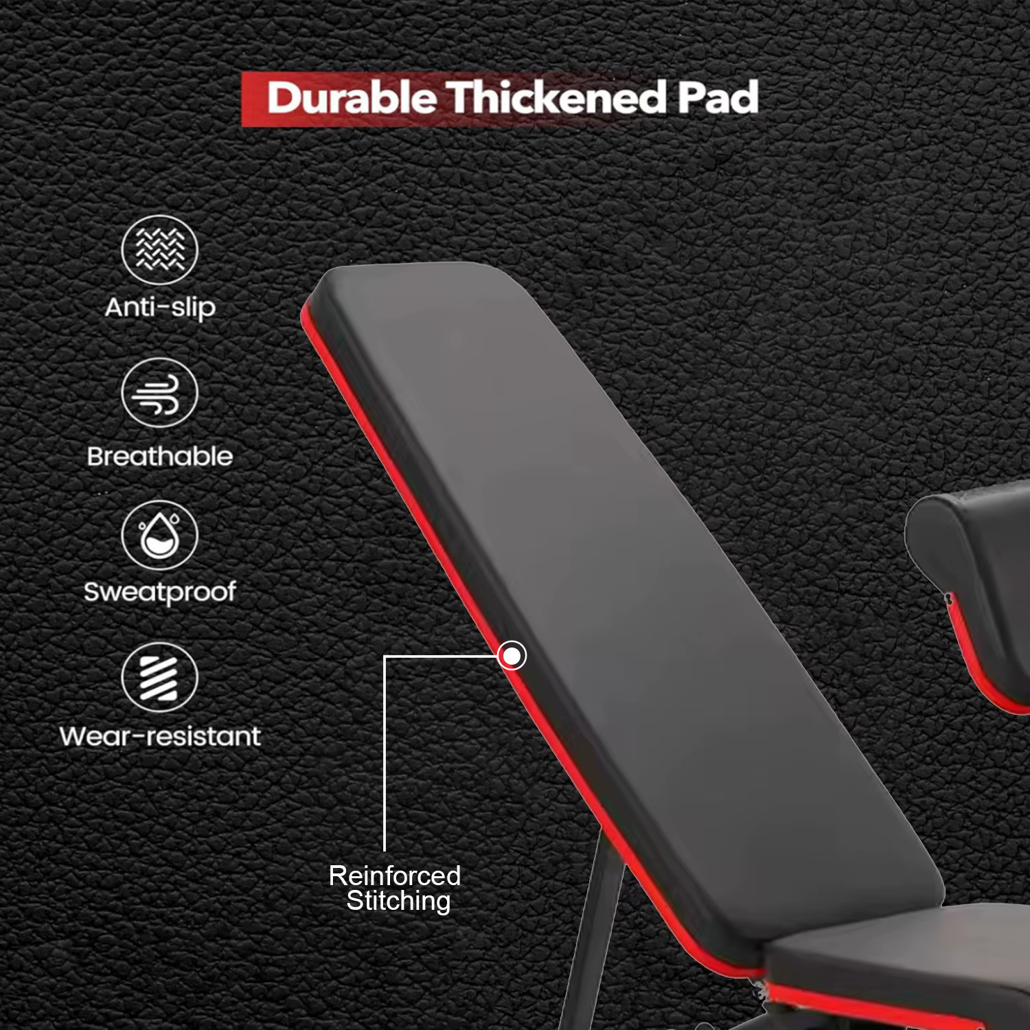 Adjustable Flat Incline Decline Commercial Weight Lifting Bench Press Foldable Incline Dumbbell Weight Bench — image 4