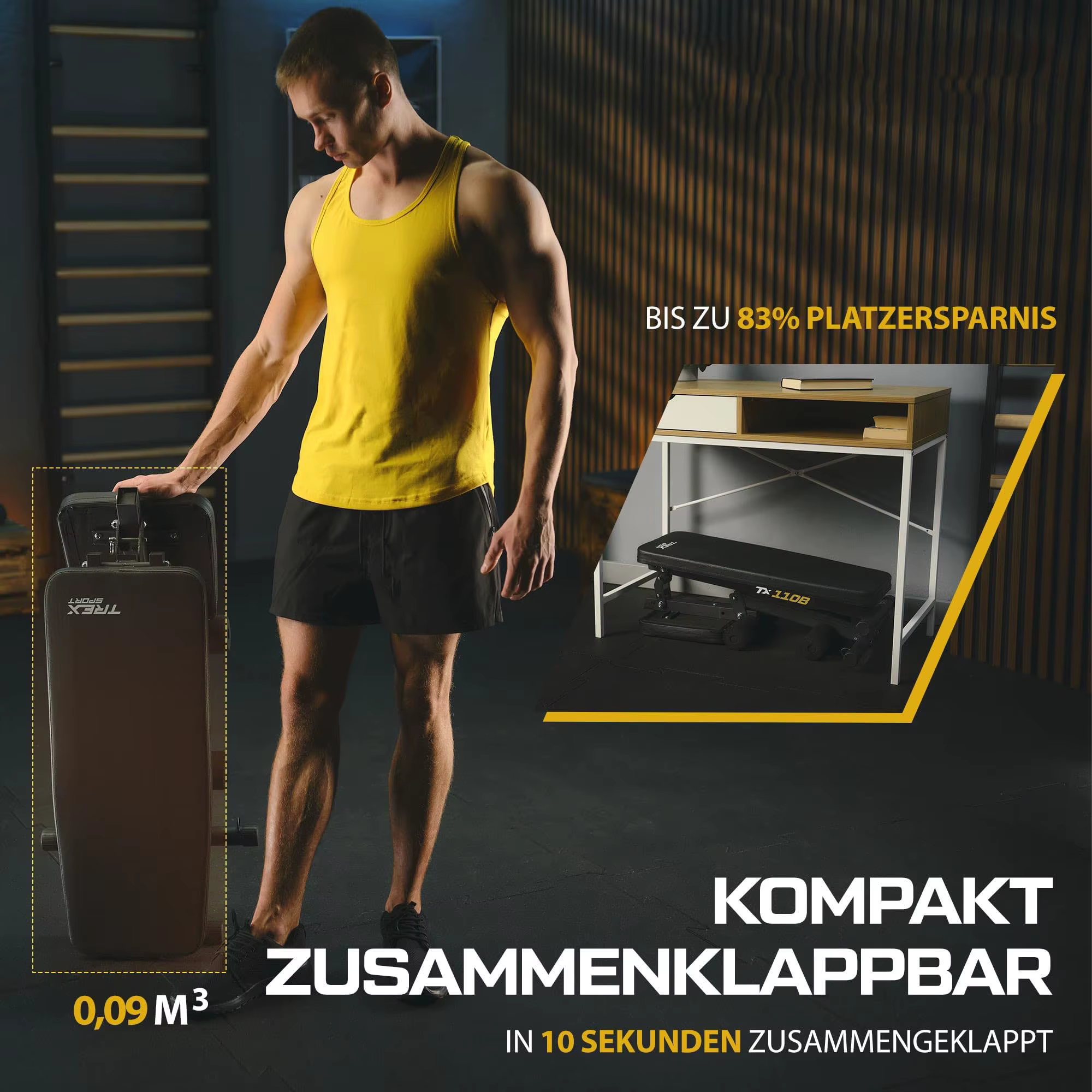 Adjustable Dumbbell Bench Foldable Workout Body Multifunctional Fitness Exercise Weight Bench — image 4