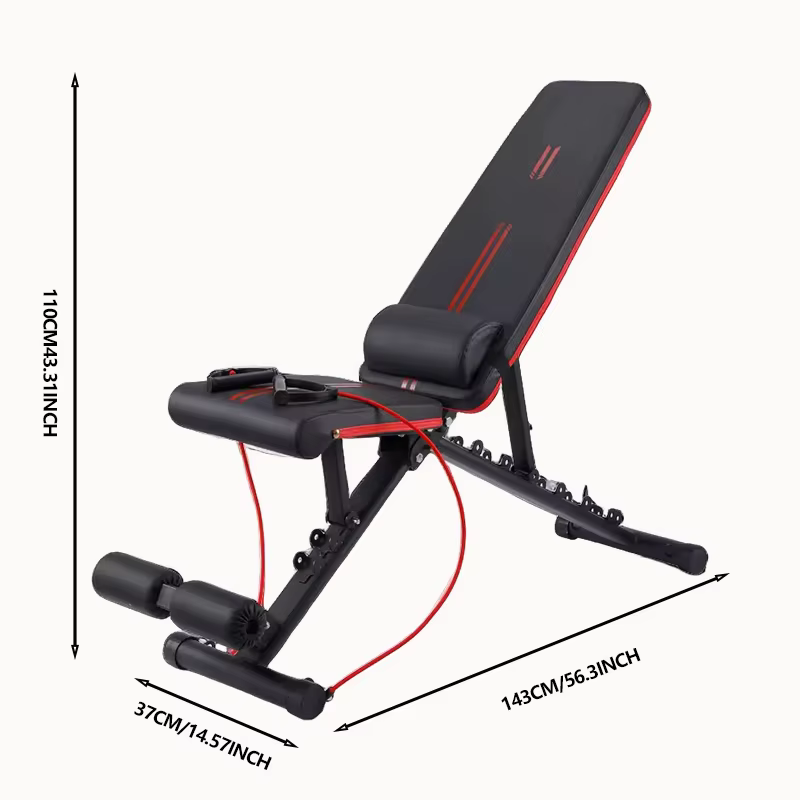 Custom Logo Workout Bench Home Gym Foldable Fitness Bodybuilding Multifunctional Workout Bench — image 2