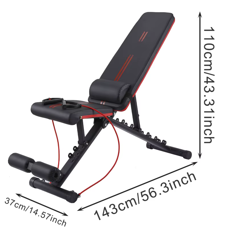 Attractive Price Sit up Weight Bench Home Foldable Multifunction Adjustable Workout Bench — image 2