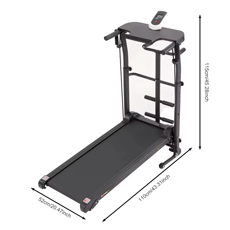 Christmas Sale 4 in 1 Treadmill Indoor Foldable Mechanical Non-Motorised Folding Manual Treadmill — image 2