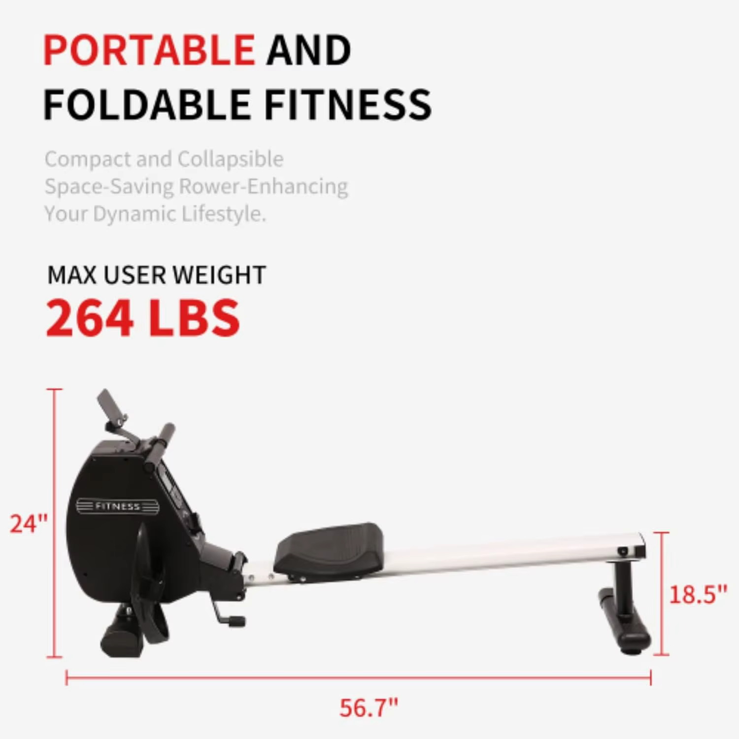 Hot Selling Fitness Rowing Machine Gym Equipment Adjustable Rowing Machine for Whole Body Exercise — image 3