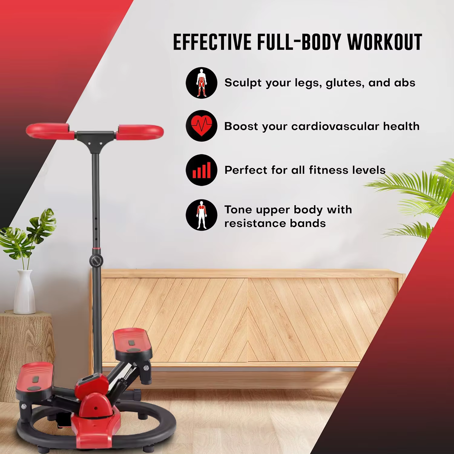 Quality Protection Home Aerobic Mini Stepper Vertical Cardio Training Exercise Stepper for Home — image 2