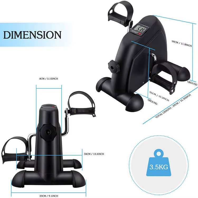 Home Fitness Elliptical Trainer Portable Pedal Exerciser Health Recovery Machine Mini Exercise Bike — image 2
