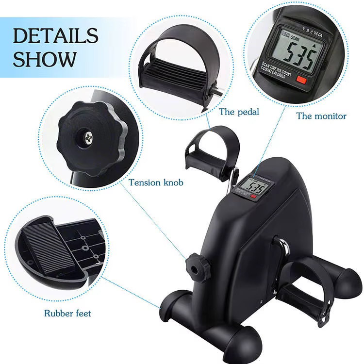 Home Fitness Elliptical Trainer Portable Pedal Exerciser Health Recovery Machine Mini Exercise Bike — image 4