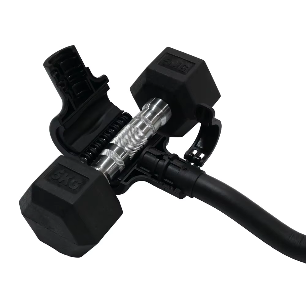 High Quality Professional Gym Use Fitness Barbell Holder Weights Adjustable Powerlifting Strength Training Dumbbell Barbell Set — image 6