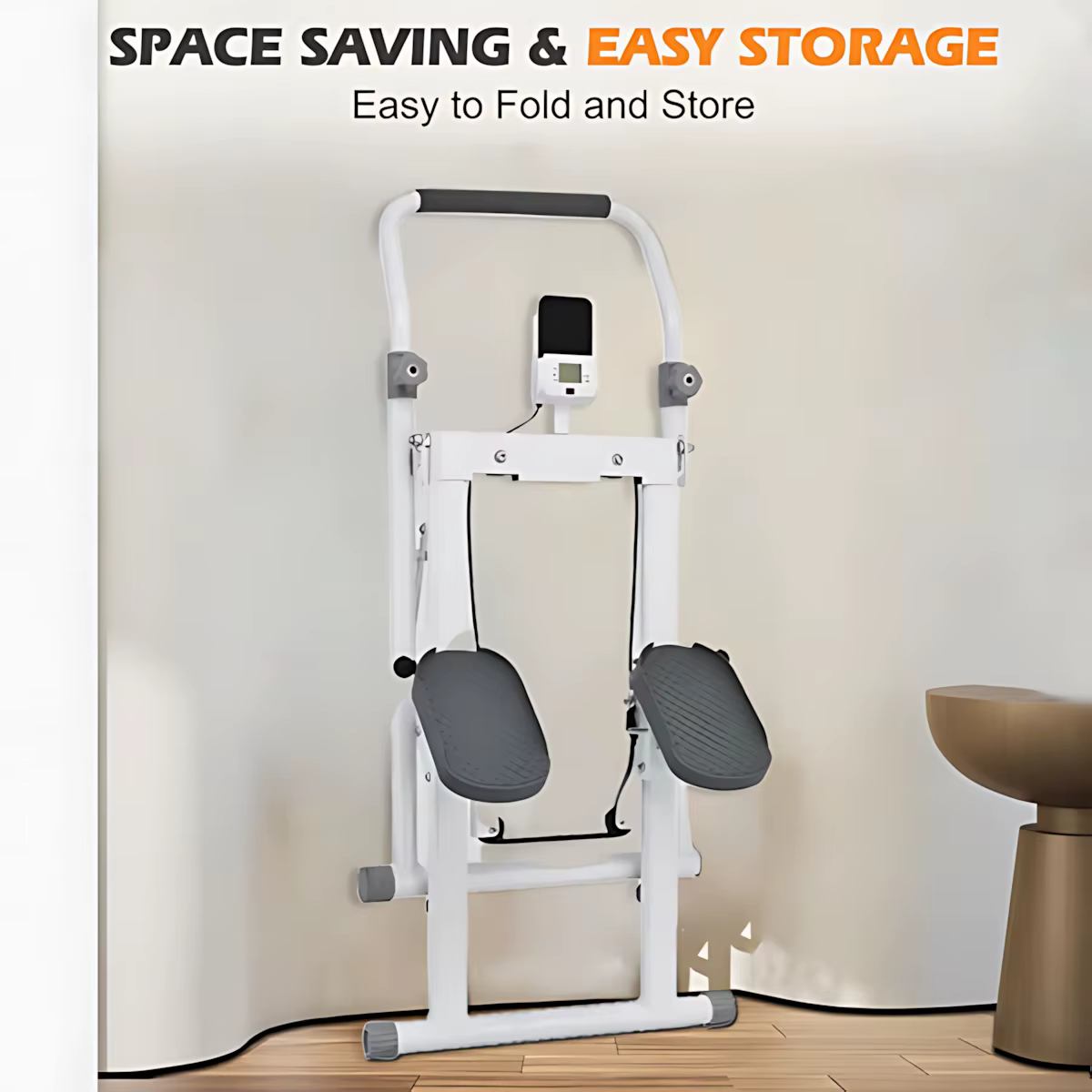 New Updated Climbing Machine Climbing Fitness Anti Slip Pedal Exercise Climber Machine With Monitor — image 6