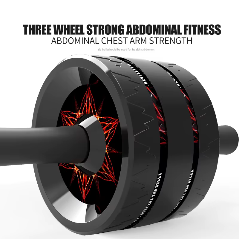 Christmas Sale Sports Fitness Wheel Roller Home Office Gym Fitness Exercises Abdominal Ab Wheel Roller — image 2