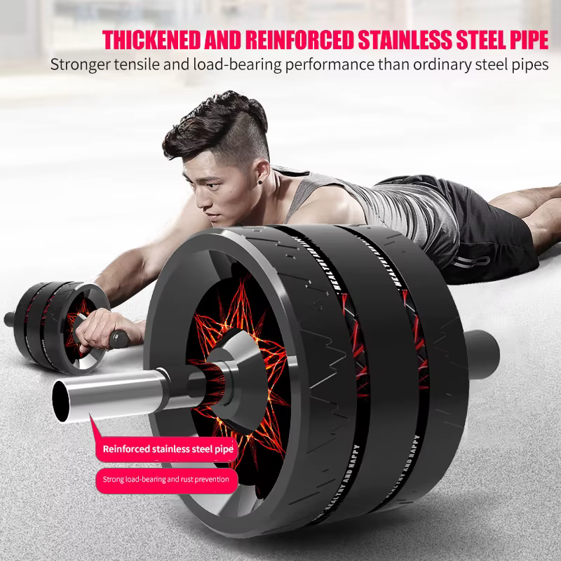 Christmas Sale Sports Fitness Wheel Roller Home Office Gym Fitness Exercises Abdominal Ab Wheel Roller — image 6