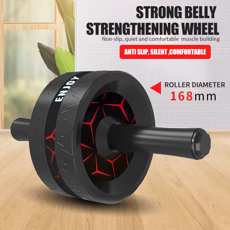 Indoor Sports Fitness Ab Wheel Abdominal Steel Core Strength Training Roller Exercise Wheel — image 2