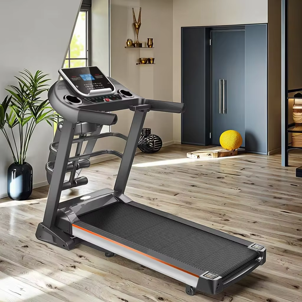 Gymbopro Foldable Treadmill Electric Professional Treadmill Auto Incline with Massager Belt — image 3