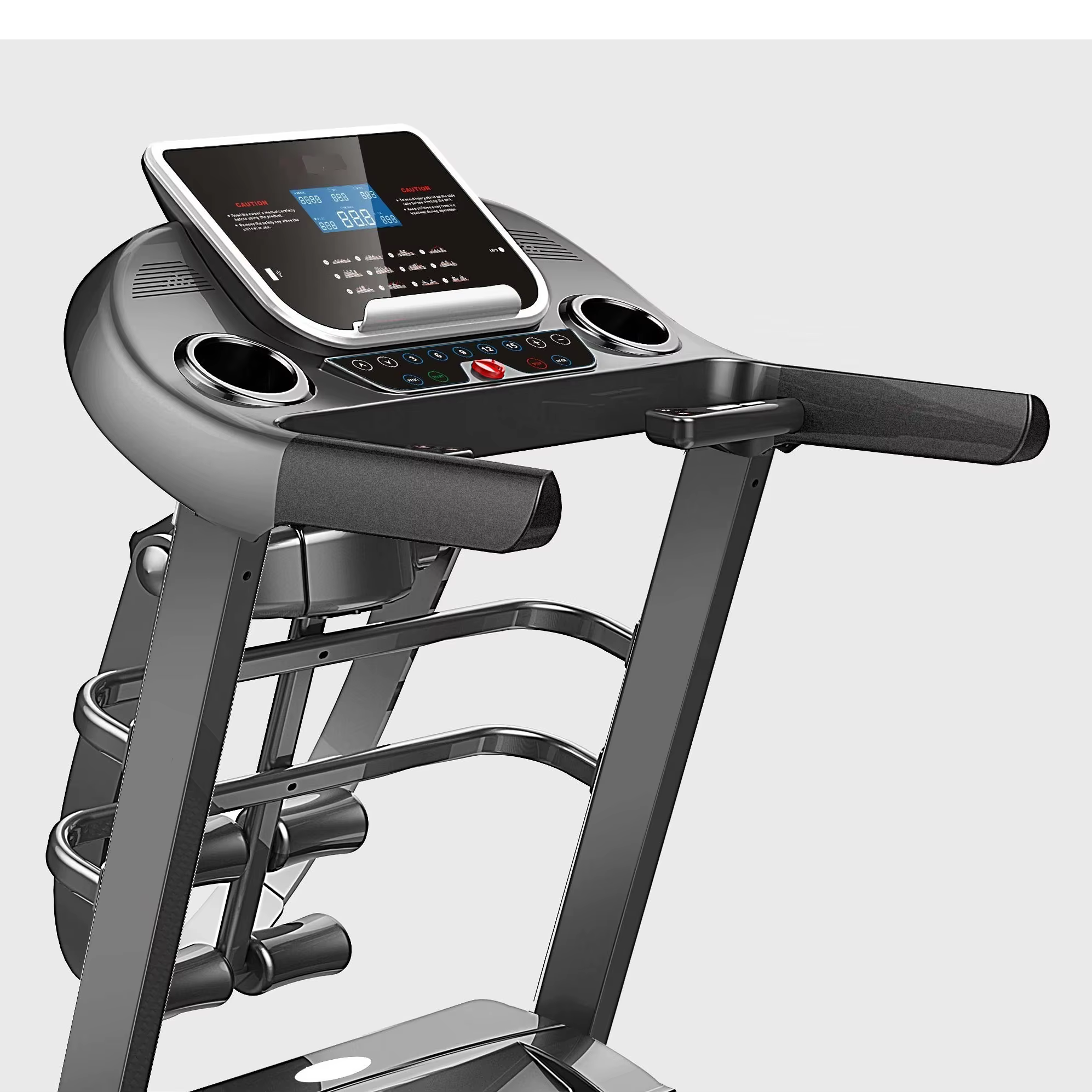 Gymbopro Foldable Treadmill Electric Professional Treadmill Auto Incline with Massager Belt — image 4