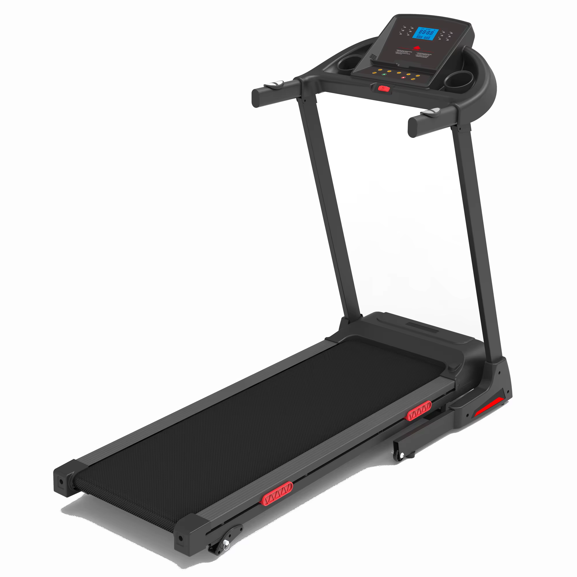 Shock Absorption Enhanced Stability Electric Treadmill Incline Treadmill Machine for Home — image 3