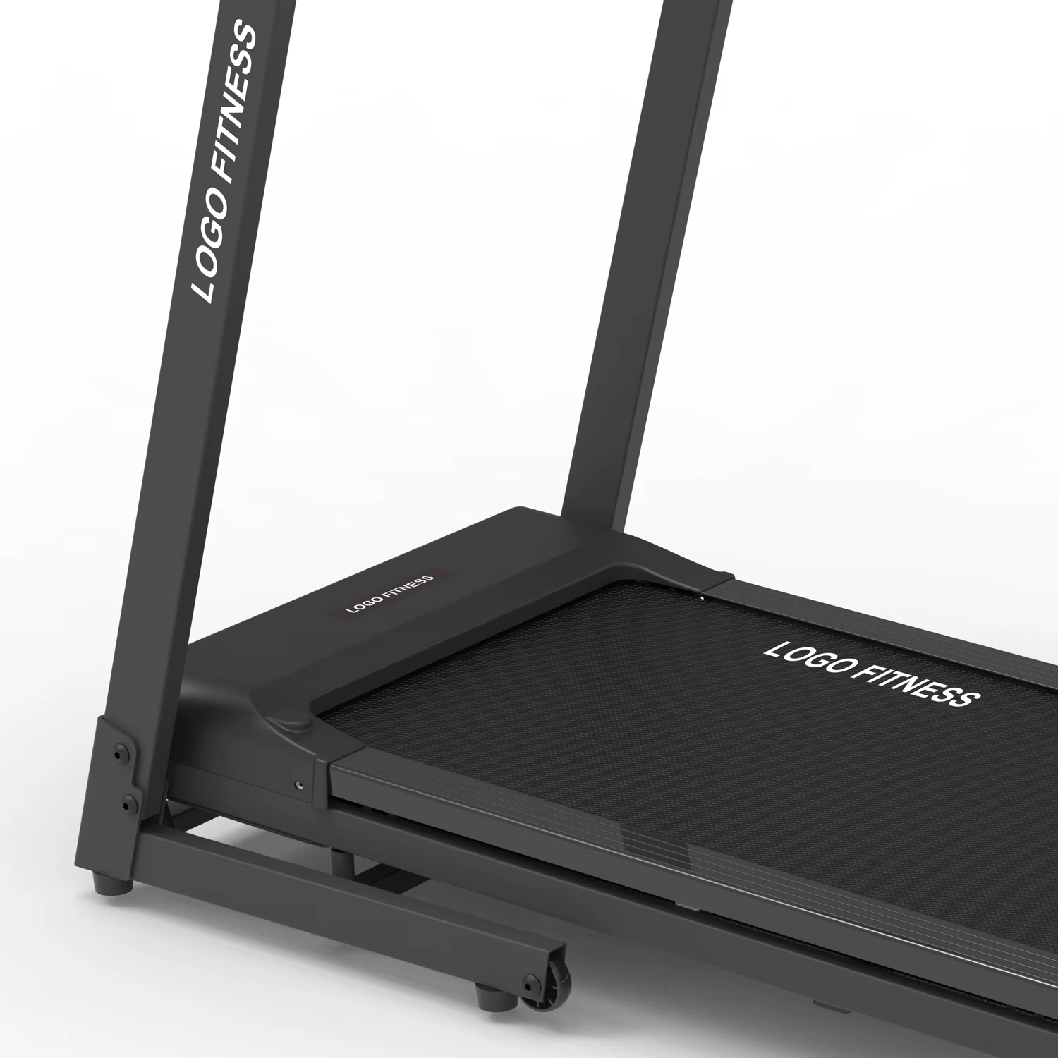 Gymbopro Shock Absorption with Cup Holder Portable Treadmill Machine Foldable for Home — image 6
