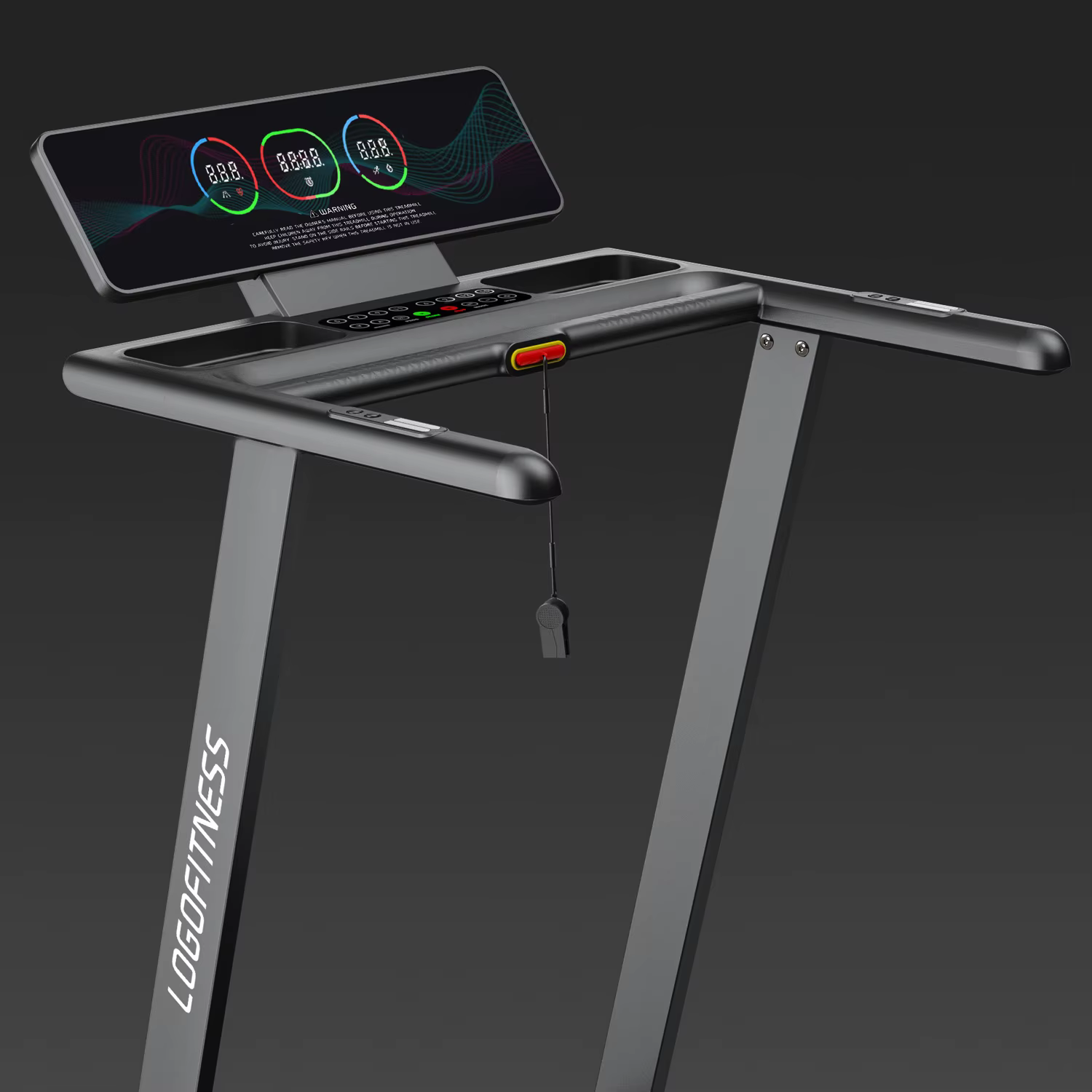 Shock Absorption and Noise Reduction High Quality Treadmill Machine Foldable Treadmill with Incline — image 2