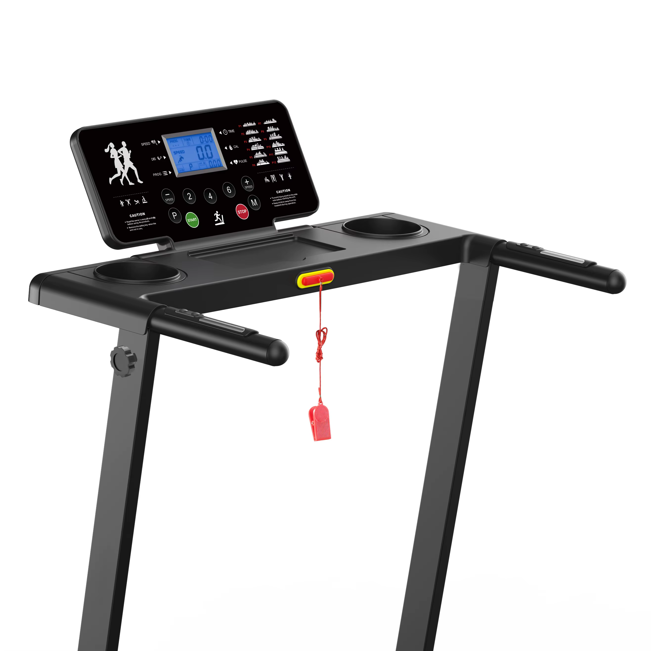 Gymbopro High-Density Shock-Absorbing Running Board Folding Running Machine Fitness for Home — image 4