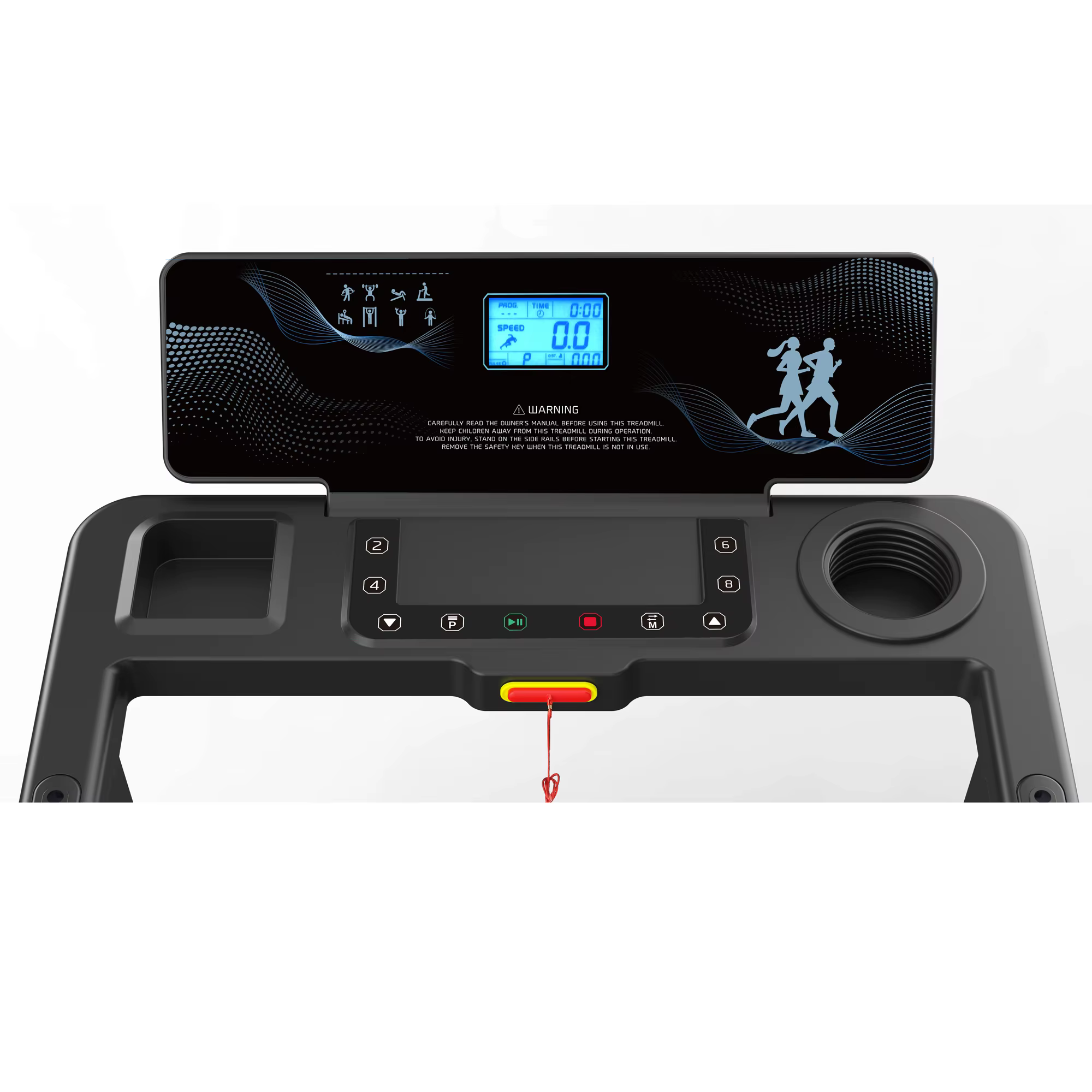 Gymbopro Fitness Running Electric Treadmill Machine Portable Exercise Running Machine — image 6