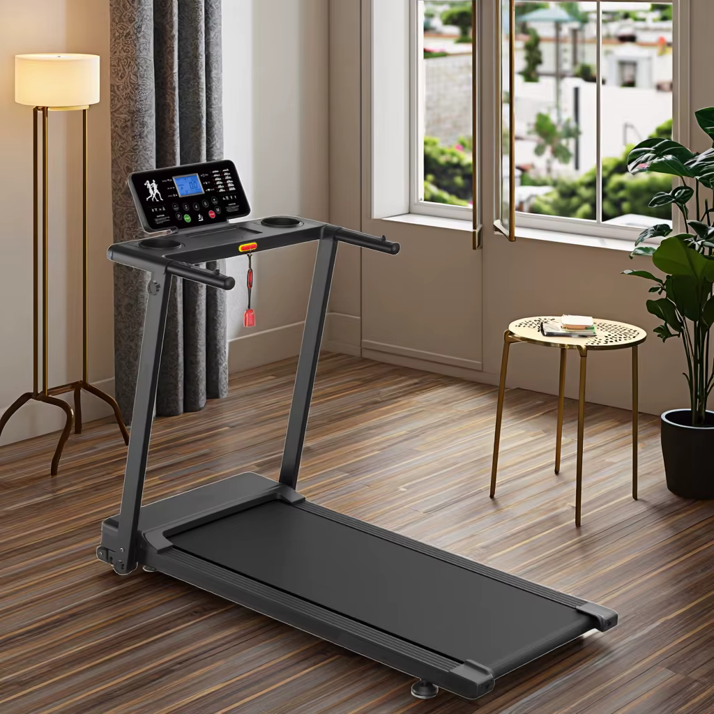 Gymbopro 15 Preset Programs with Slope Foldable Platform Treadmill Machine for Home Use — image 2