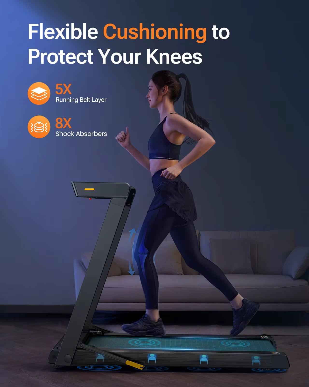 Gymbopro New 3-in-1 Multi-Functional Foldable Treadmill Electric Running Machine for Home — image 2