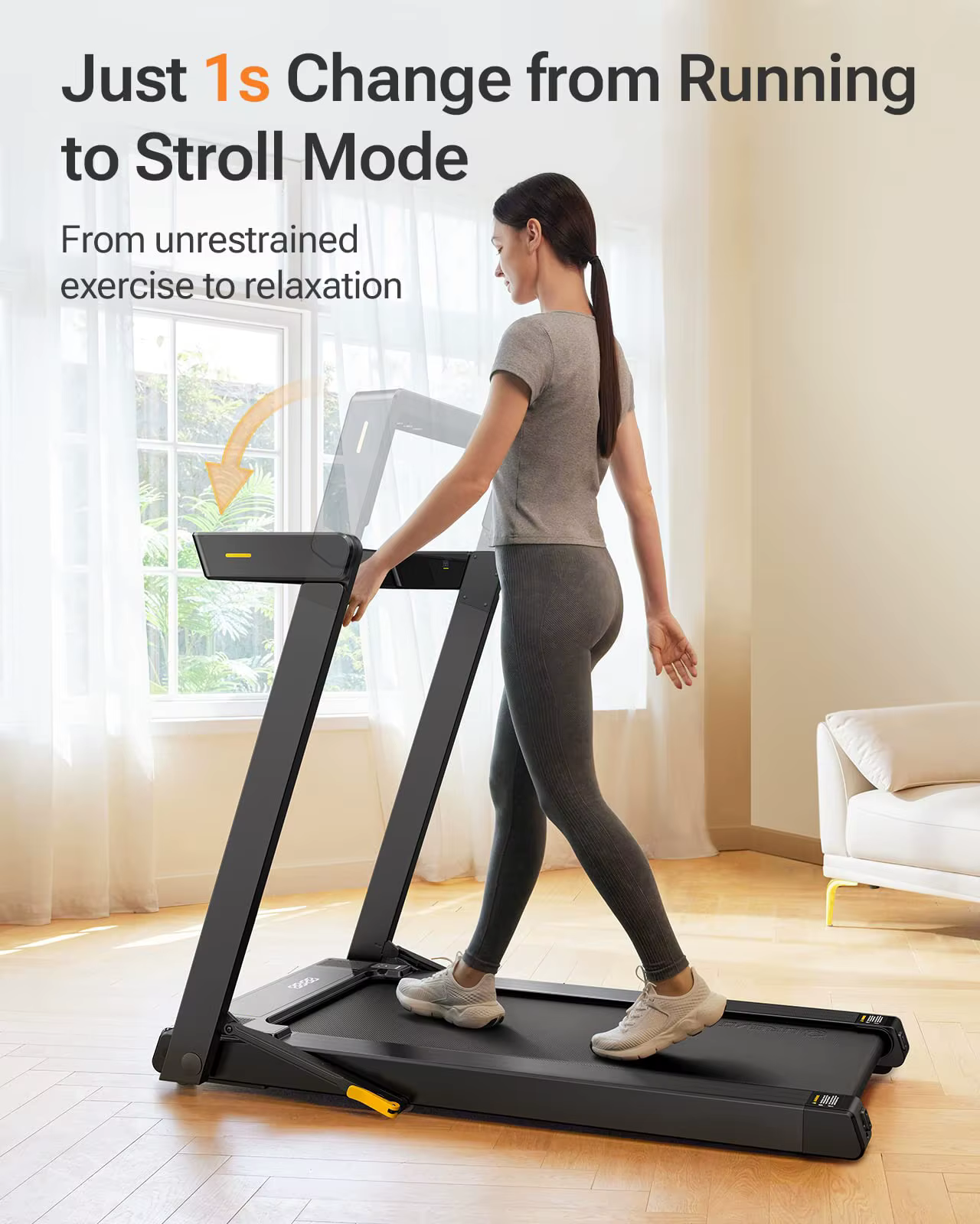 Gymbopro New 3-in-1 Multi-Functional Foldable Treadmill Electric Running Machine for Home — image 3