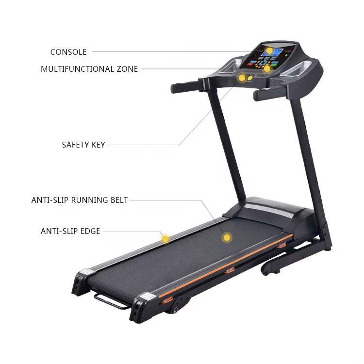 Home Fitness Walking Electric Running Cheap Motorized Treadmill Machine — image 2