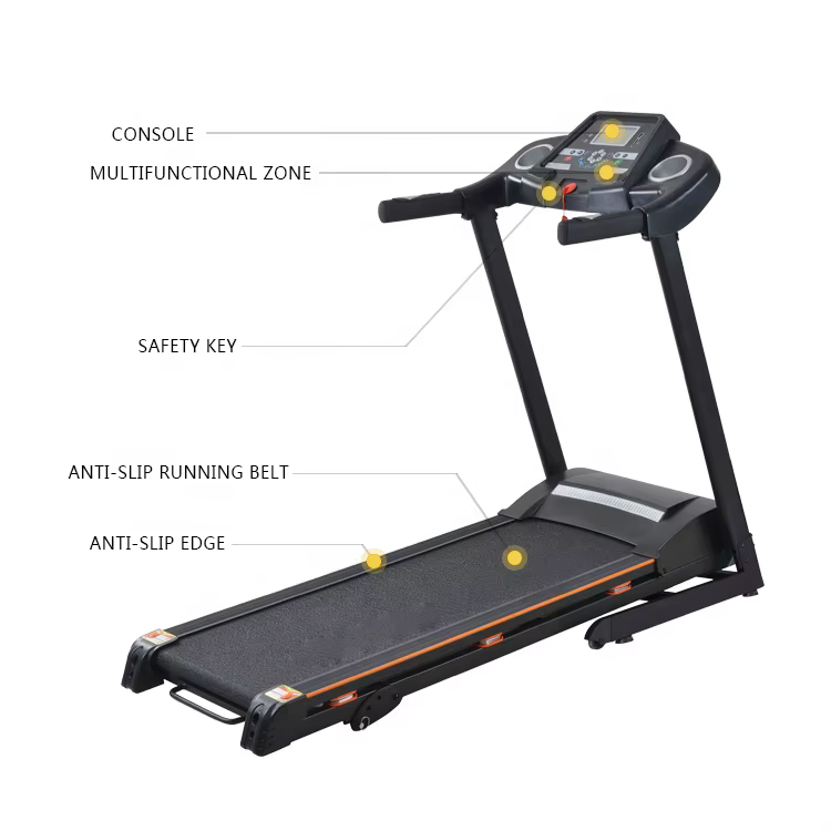 Home High Quality Fitness Walking Electric Running Motorized Treadmills Machine — image 2