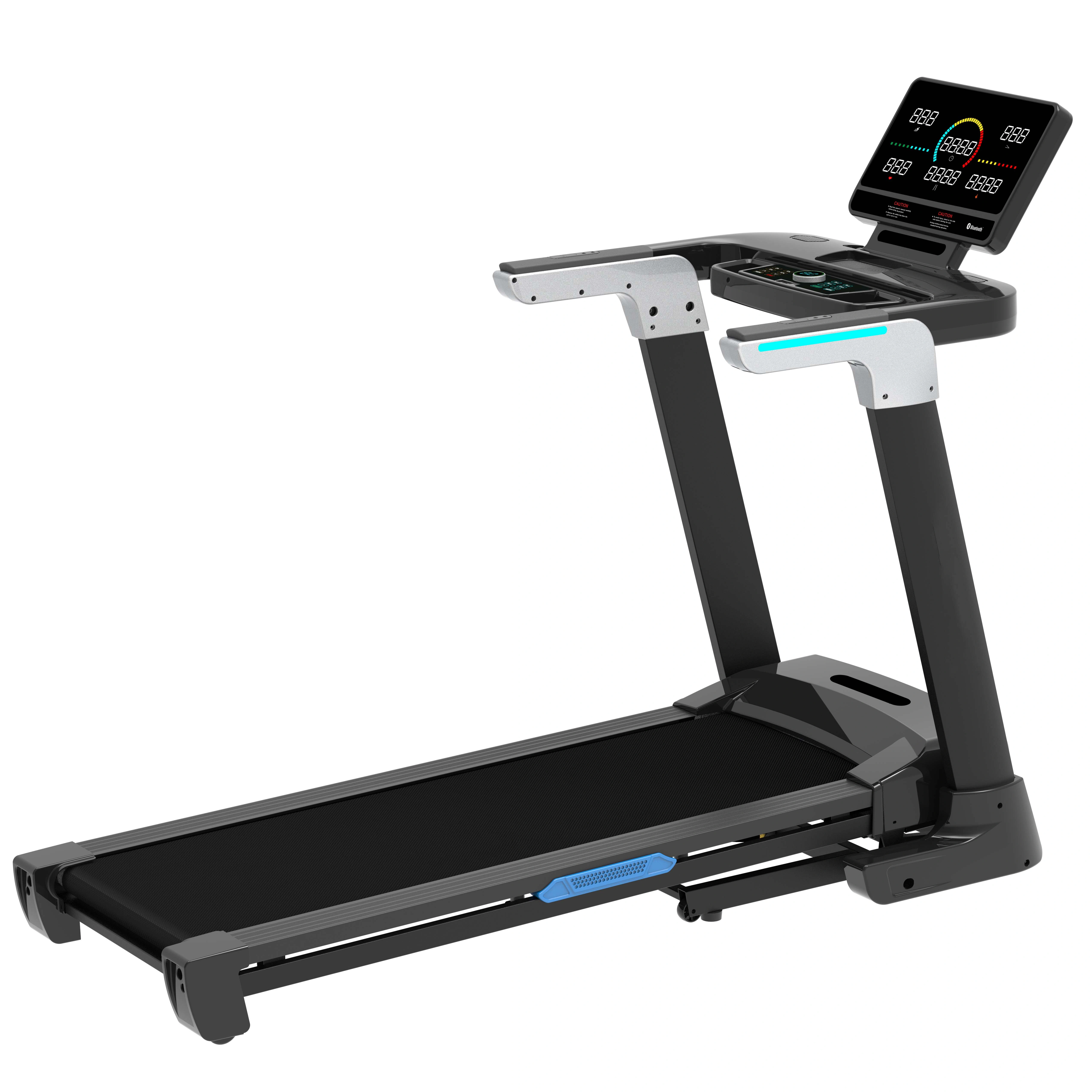 Factory Wholesale Foldable Automatic Incline Motorized Treadmill with Led Screen — image 3
