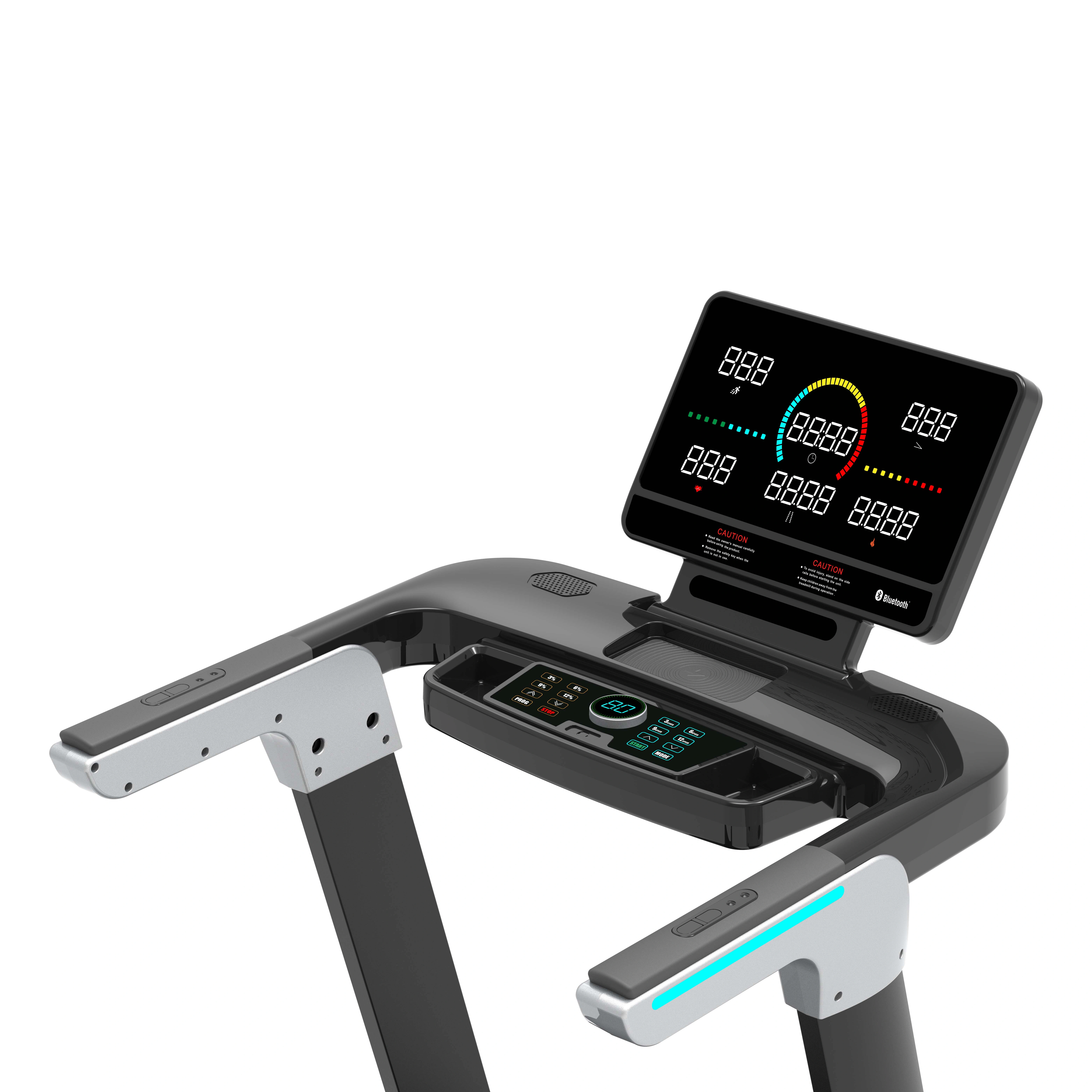 Factory Wholesale Foldable Automatic Incline Motorized Treadmill with Led Screen — image 4