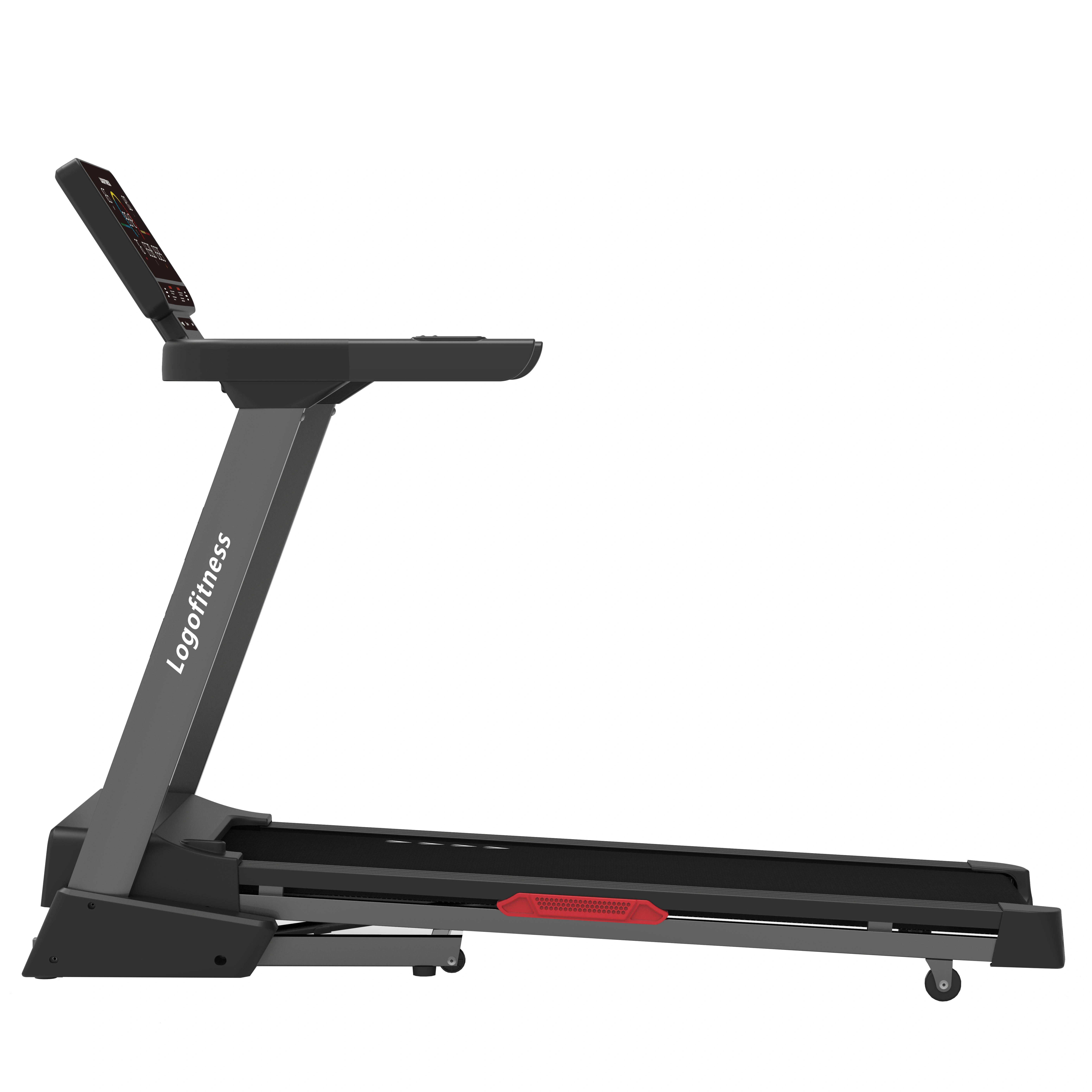New High-power Shock-absorbing Quiet Foldable Electric Treadmill Auto Incline for Home — image 2