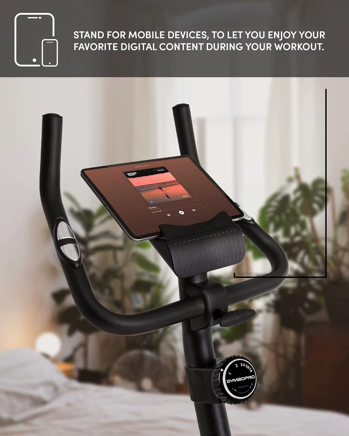 House Indoor Fitness Machine Magnetic Exercise Bike Black Lightweight Sports Stationary Bike — image 6