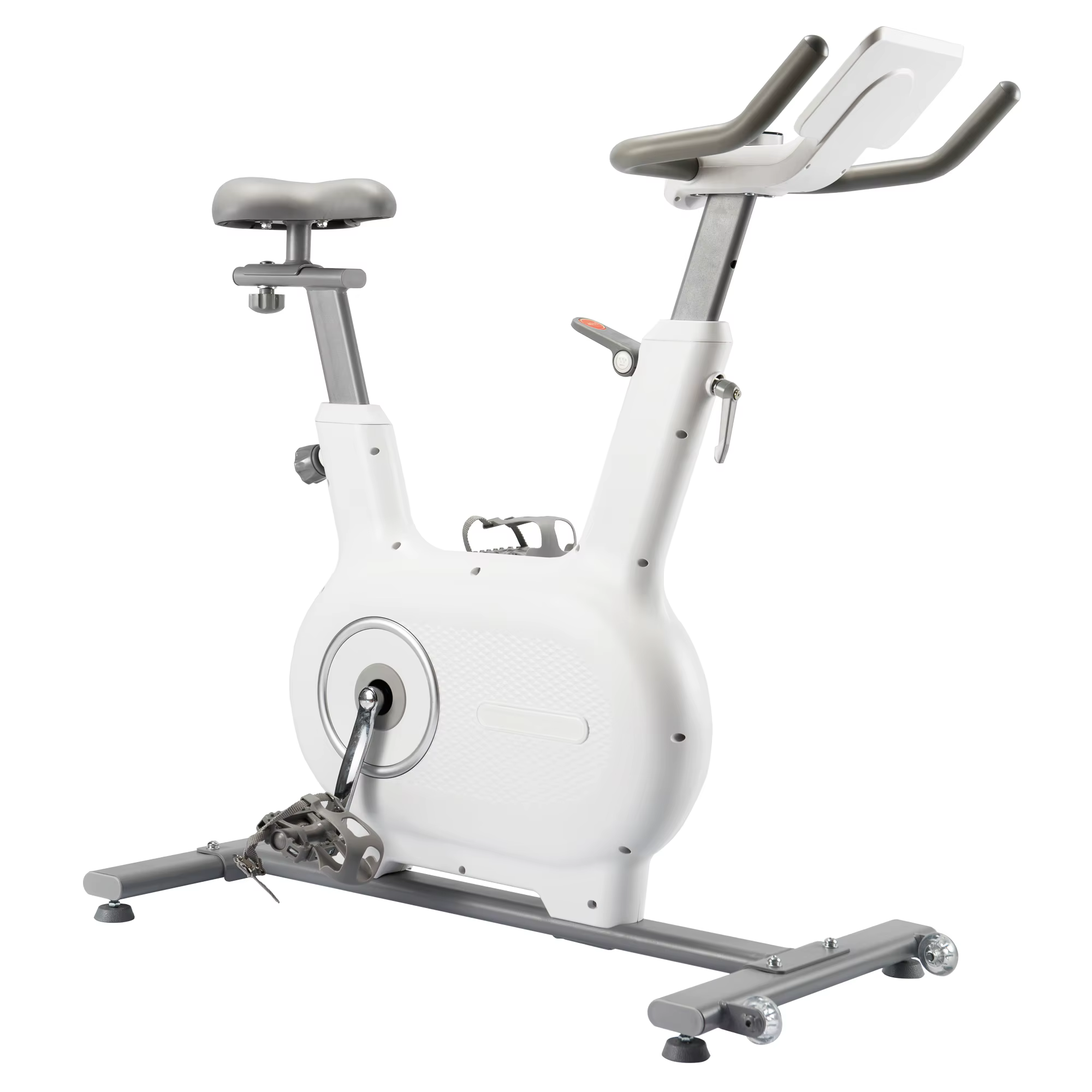 Gymbopro White with Tablet Holder and Cup Holder Indoor Spinning Magnetic Exercise Bike — image 2