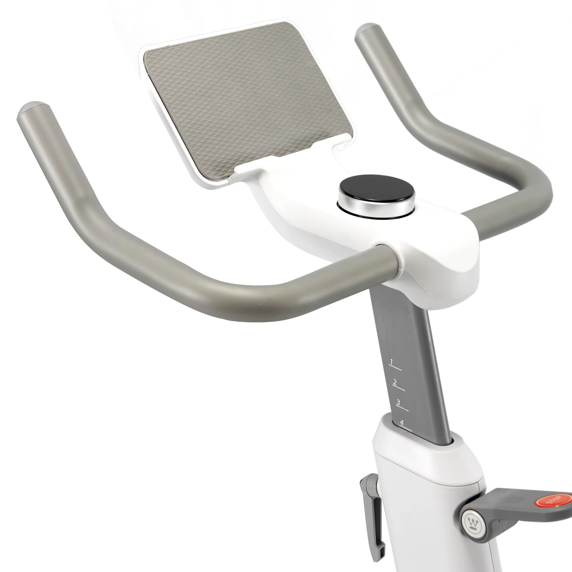 Gymbopro White with Tablet Holder and Cup Holder Indoor Spinning Magnetic Exercise Bike — image 5
