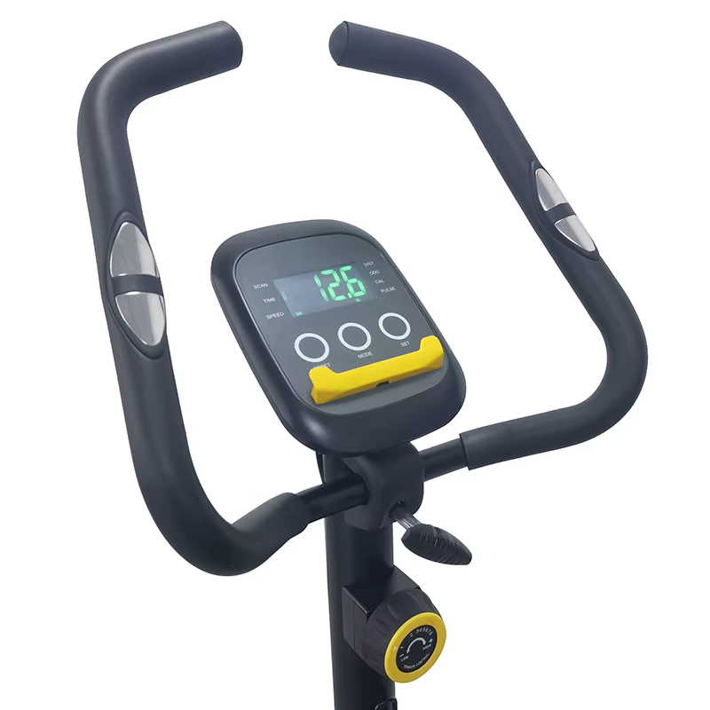 Gym 4kg with 3pcs Crank Bike Adjustable 8 Levels of Magnetic Resistance by Manual Plastic Pedal Magnetic Exercise Bike — image 2