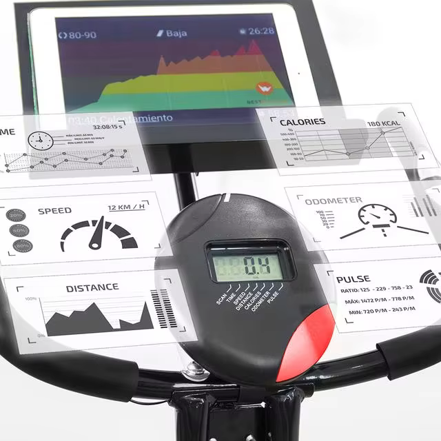 With 2.5 Kg Flywheel and Silence Fit System, Backrest, Handlebar and Adjustable Saddle Mini Folding Exercise X Bike — image 5