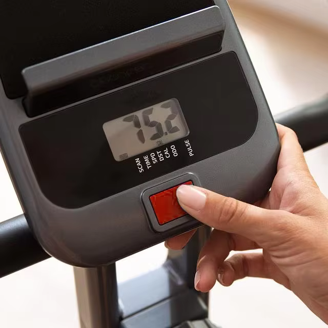 Variable Magnetic Resistance with Comfort Saddle and Tablet Holder Steel Folding Exercise X Bike Portable — image 4