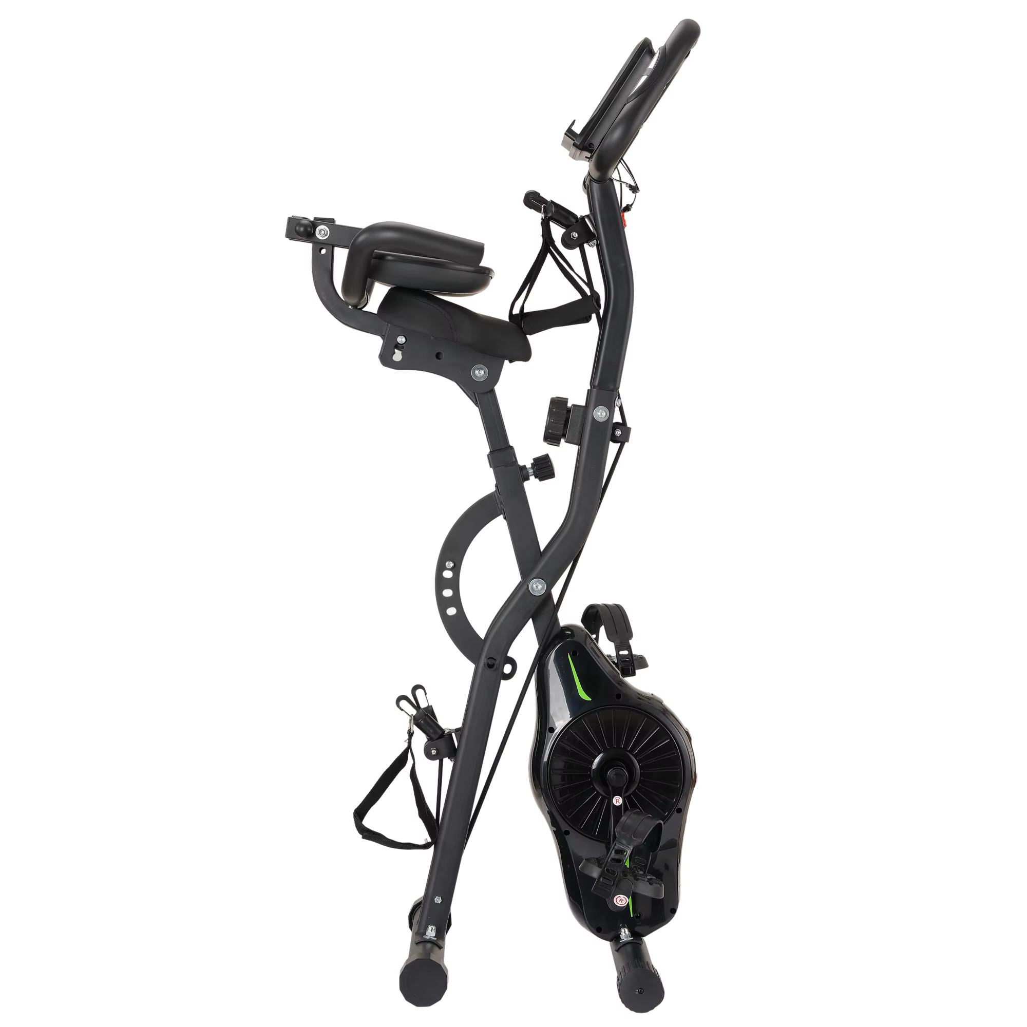 Gymbopro With 16 Magnetic Resistance Levels, Arm & Leg Resistance Bands Indoor Cycle Foldable Exercise Bike Spinning — image 2