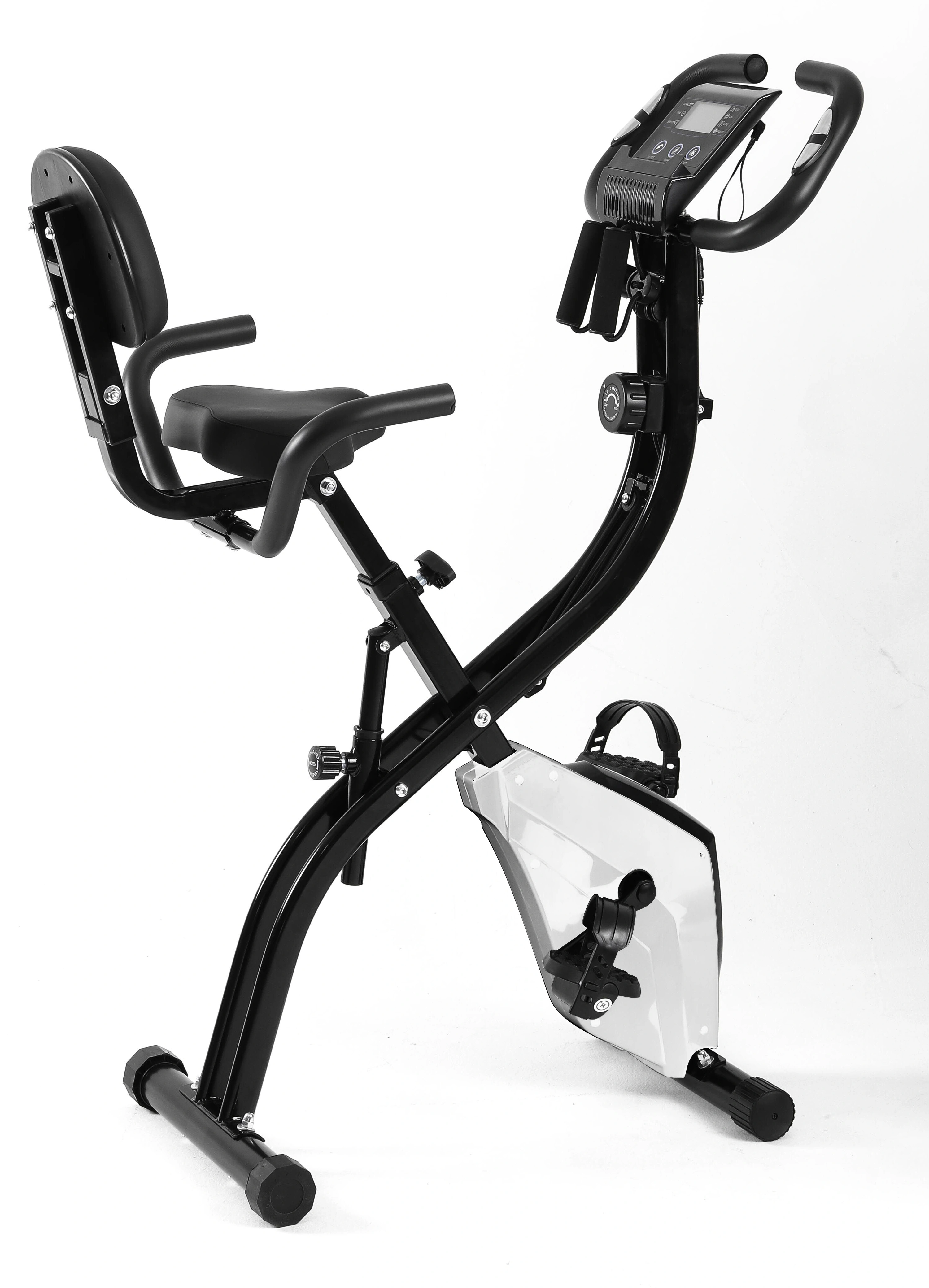 Gymbopro Indoor Home Use Mini Fitness Equipment Body Fitness Exercise Bike Stationary Upright Bike X Bike With Back Seat — image 4