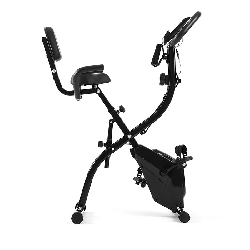Gymbopro Fitness Gym Equipment Magnetic Folding Cycle Exercise X Bikes for Sale — image 3