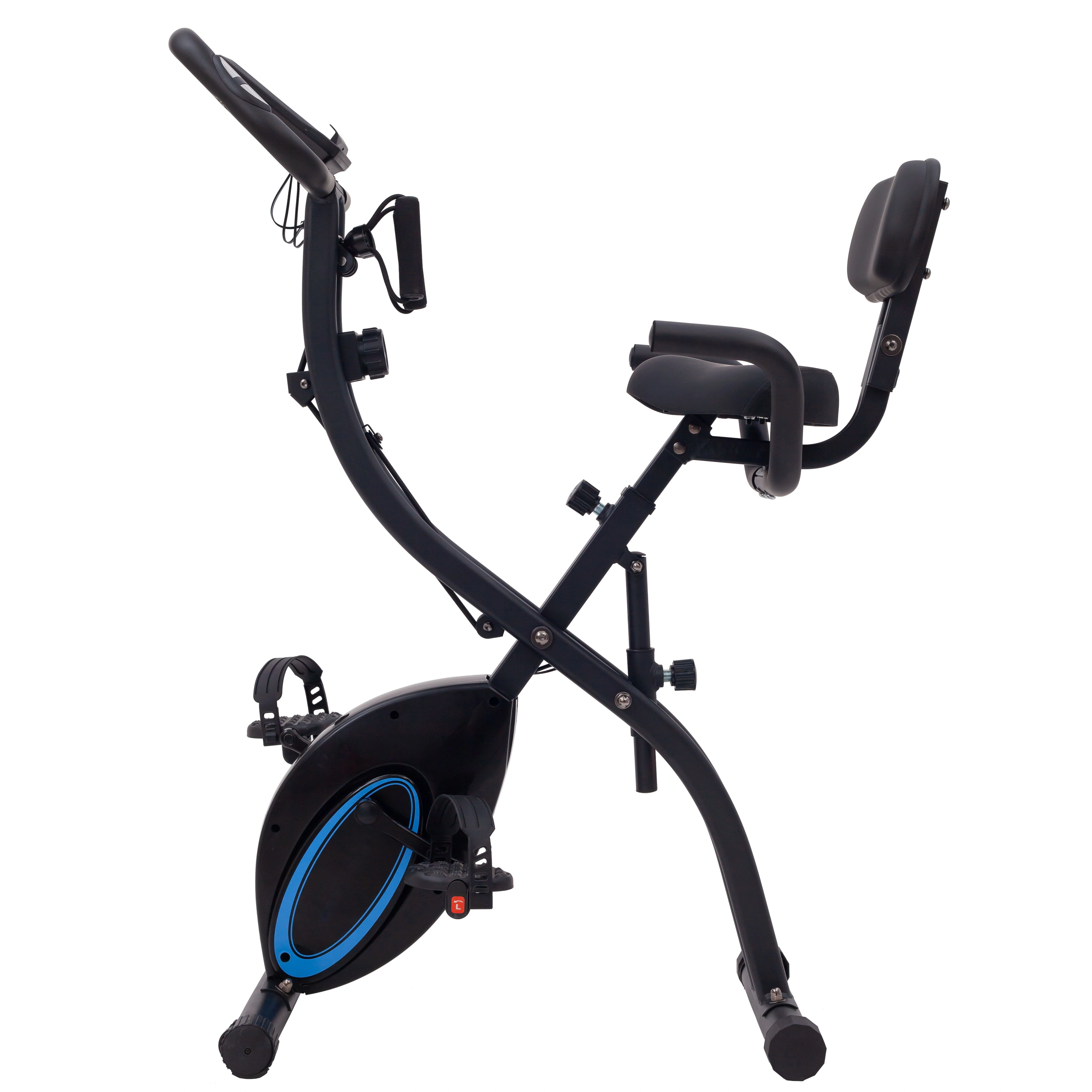 Gymbopro With Armrest and Lumbar Support Small Magnetic Exercise X Bike for Home Gym — image 3