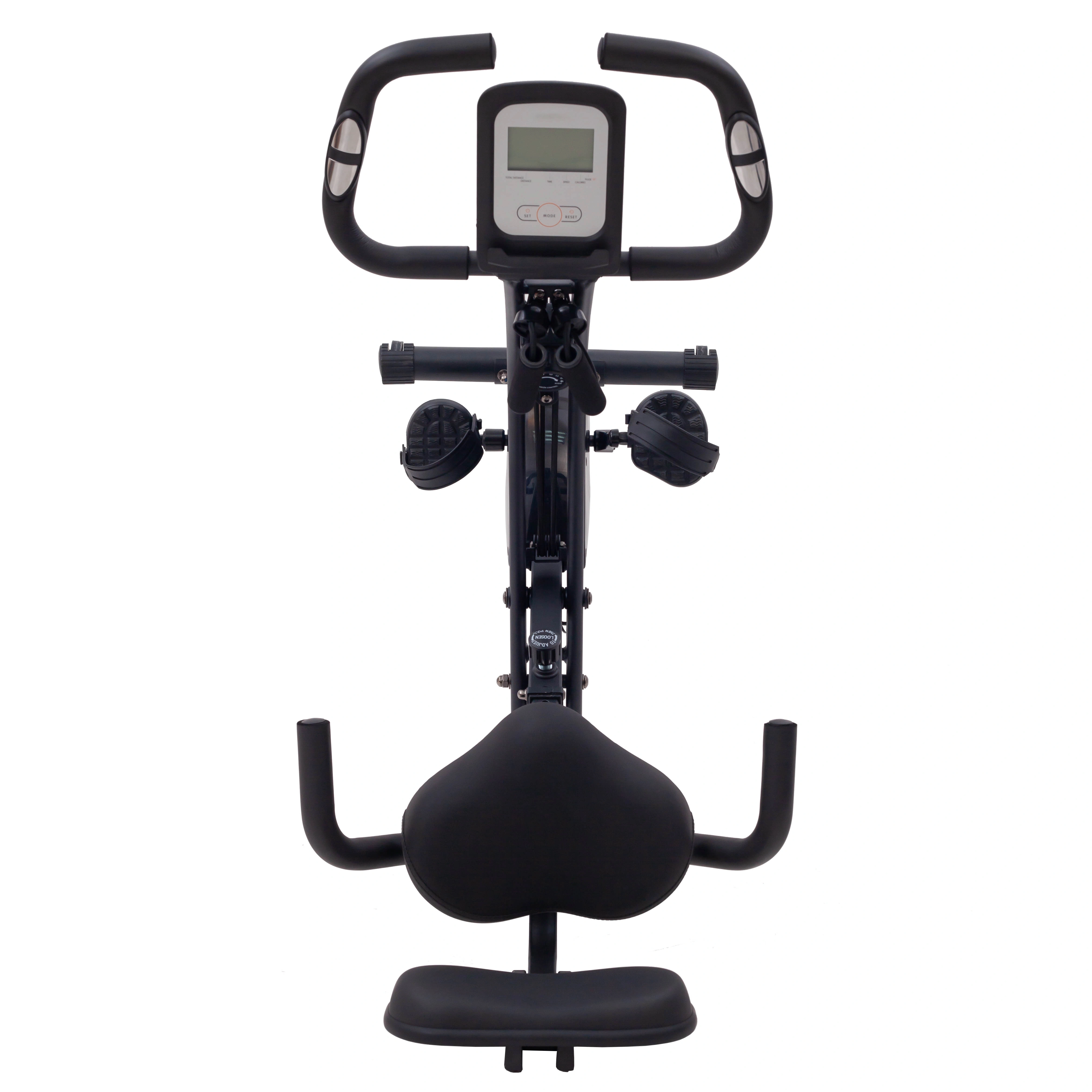 Gymbopro With Armrest and Lumbar Support Small Magnetic Exercise X Bike for Home Gym — image 6