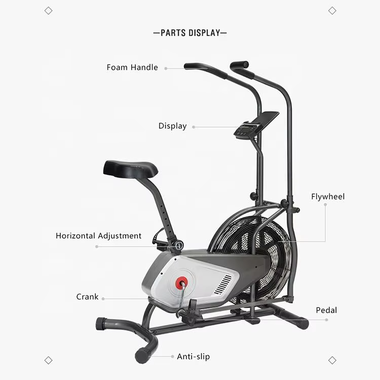 Gymbopro Indoor Cycling Sports Magnetic Foldable Exercise Air Bike — image 2