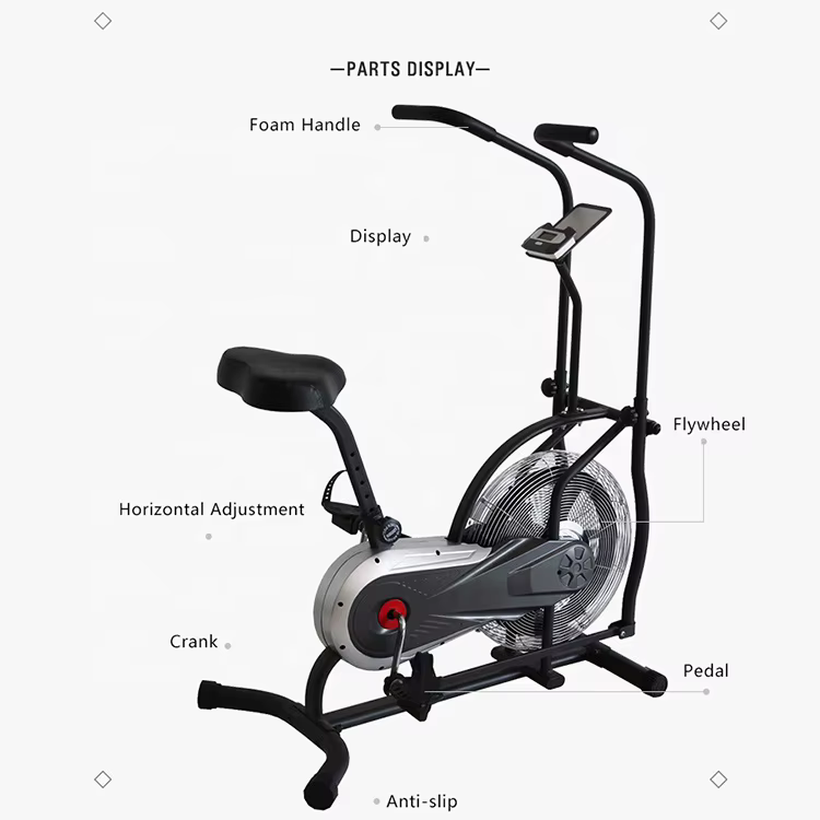 Gymbopro Home Gym Comfortable Bike Seat Cardio Toning Exercise Equipment Adjustable Stationary Exercise Bike — image 3